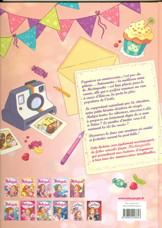 Verso de l'album Mistinguette Spécial anniversaire