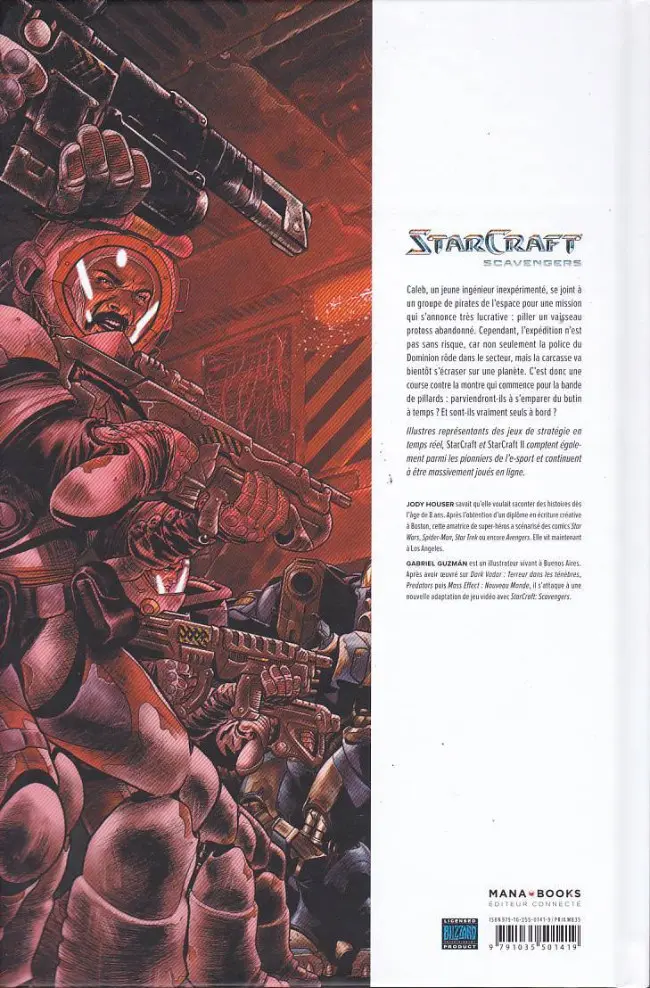 Verso de l'album Starcraft Scavengers
