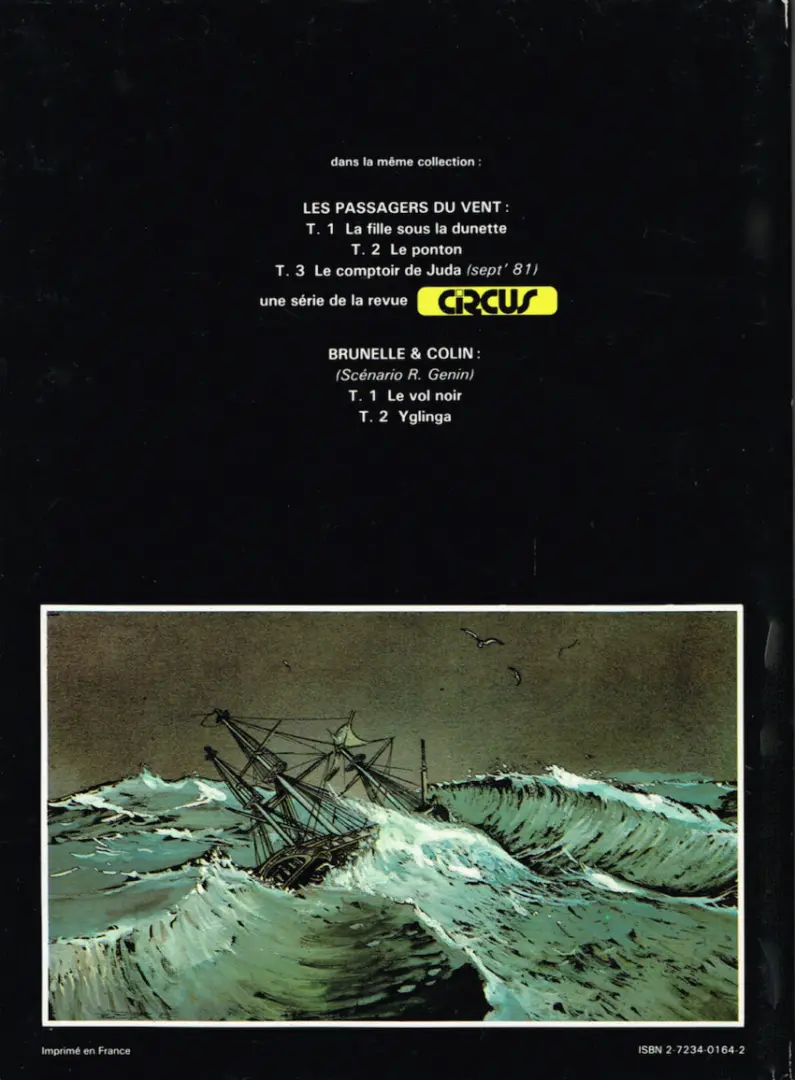 Verso de l'album Les Passagers du vent Tome 2 Le ponton