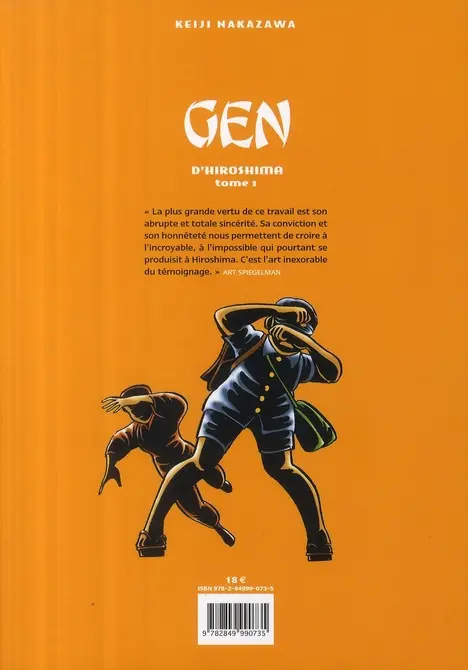 Verso de l'album Gen d'Hiroshima 01
