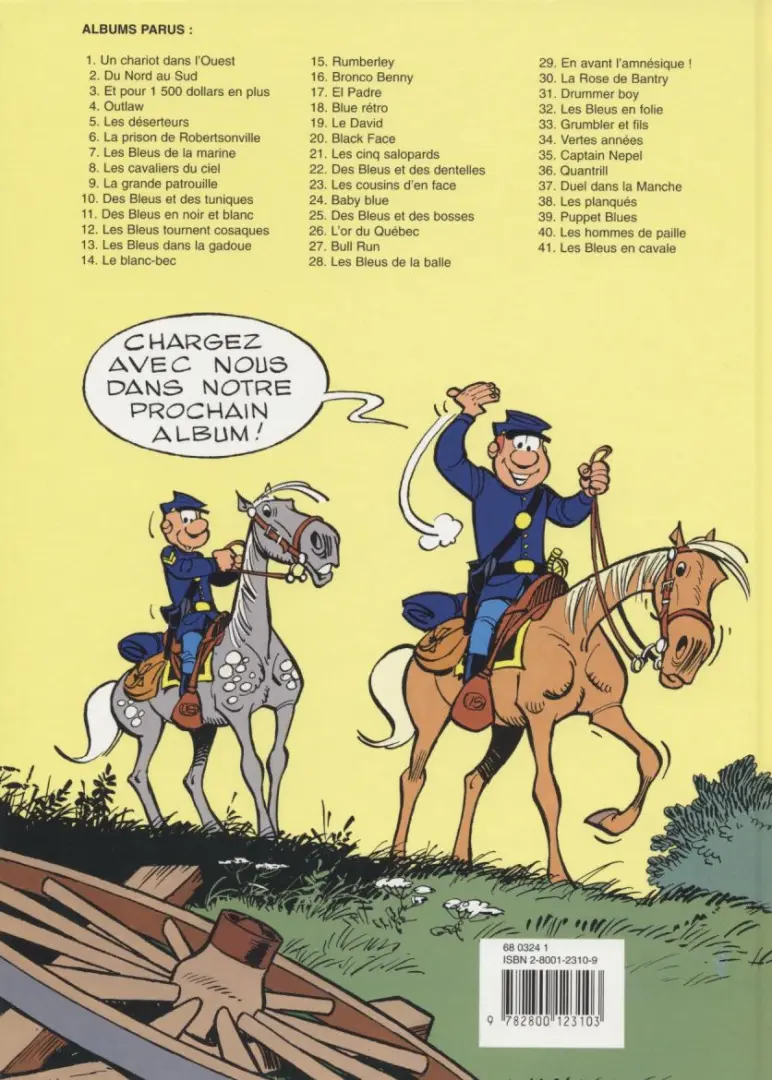 Verso de l'album Les Tuniques Bleues Tome 38 Les planqués