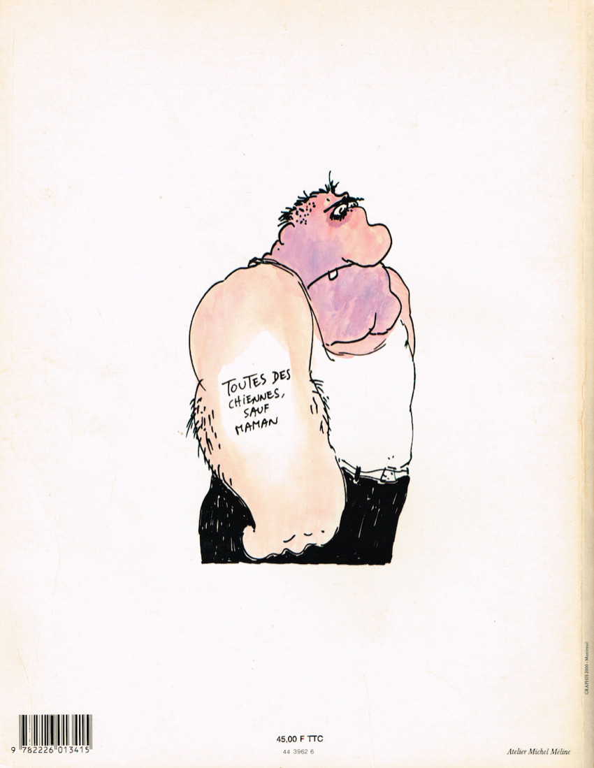 Verso de l'album Les Copines