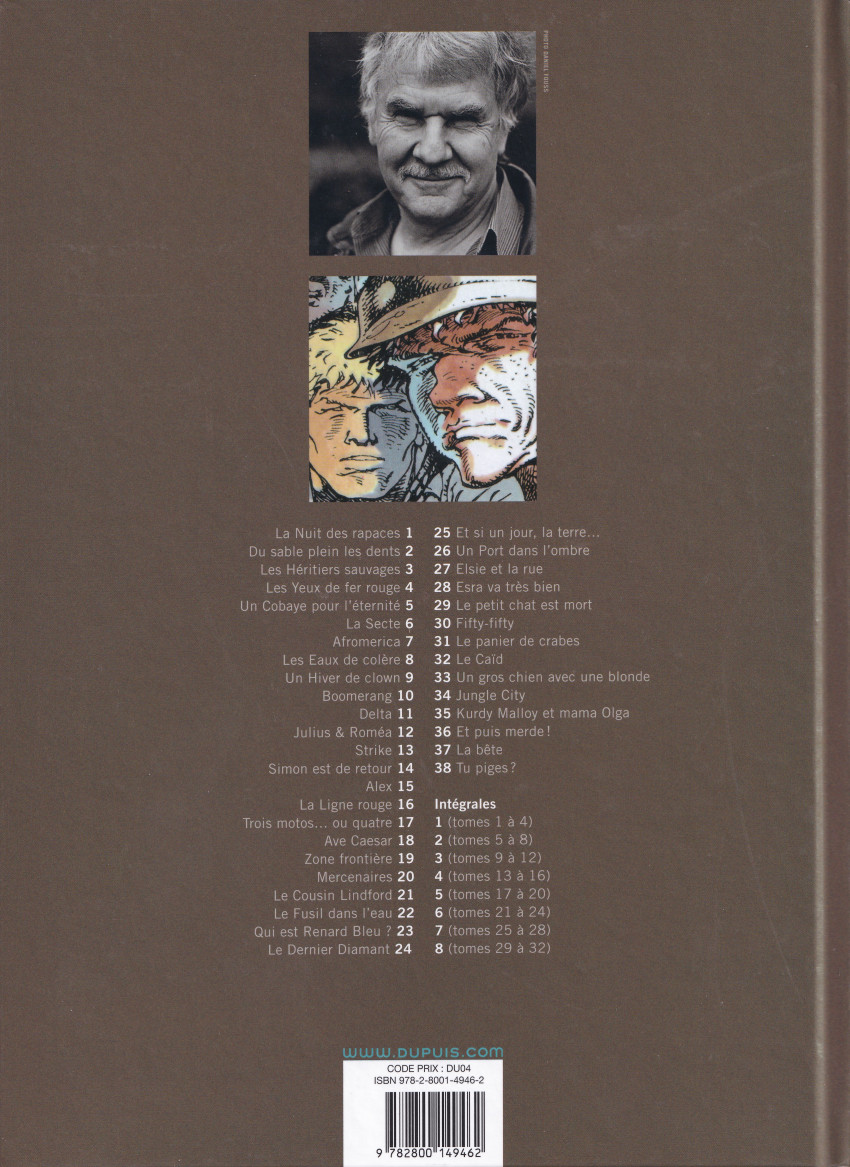 Verso de l'album Jeremiah Tome 30 Fifty-Fifty