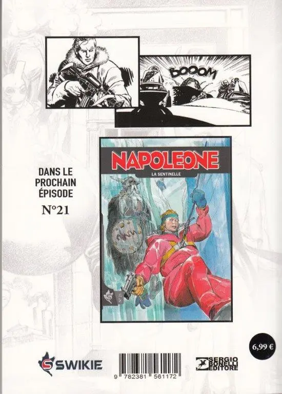 Verso de l'album Napoleone N° 20 Un crime dans les bois