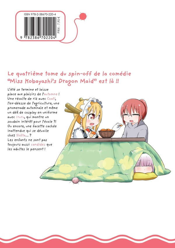 Verso de l'album Miss Kobayashi's Dragon Maid 4