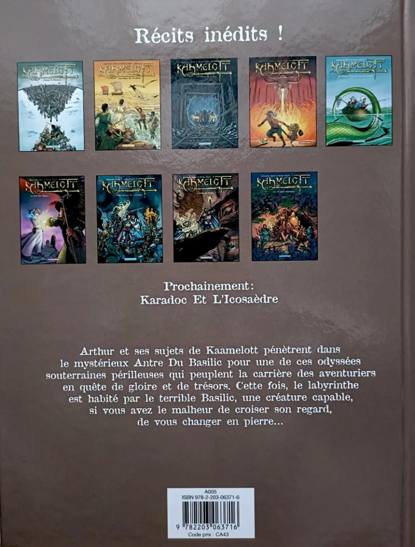 Verso de l'album Kaamelott Tome 8 L'Antre Du Basilic