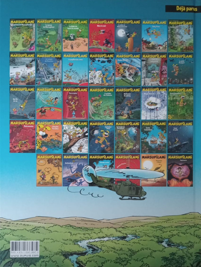 Verso de l'album Marsupilami Tome 22 Chiquito Paradiso