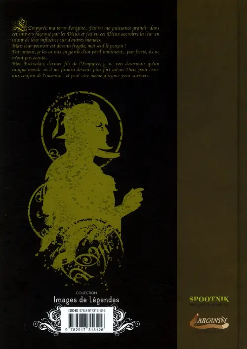 Verso de l'album Le Vertige des Origines I