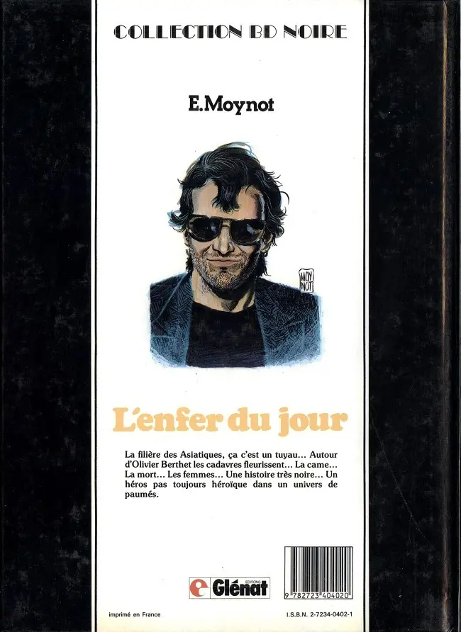Verso de l'album L'Enfer du jour