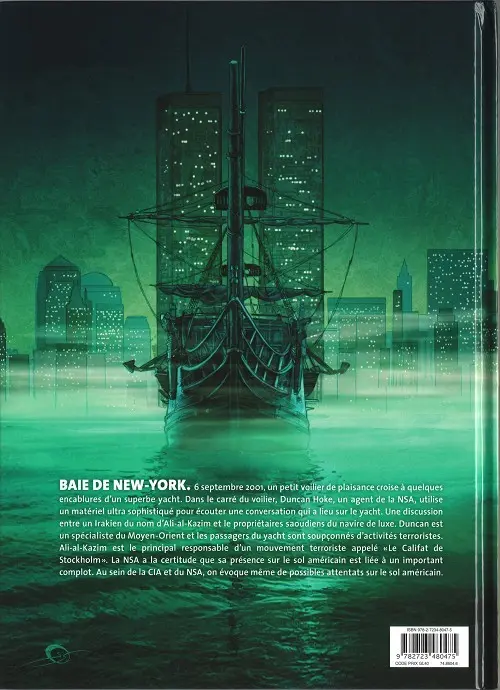 Verso de l'album 12 septembre Tome 1 Le Califat de Stockholm