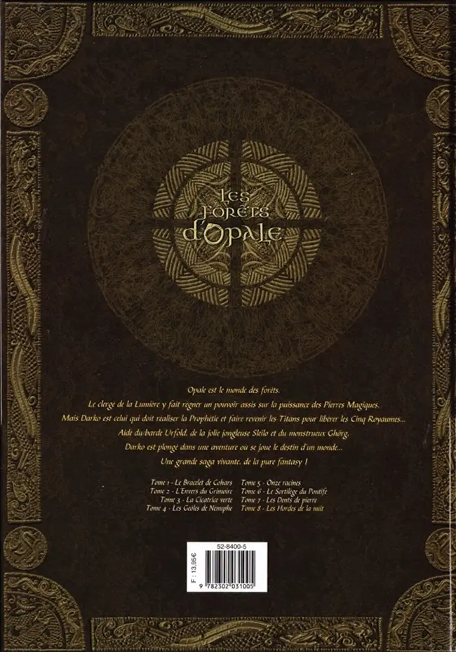 Verso de l'album Les Forêts d'Opale Tome 8 Les hordes de la nuit