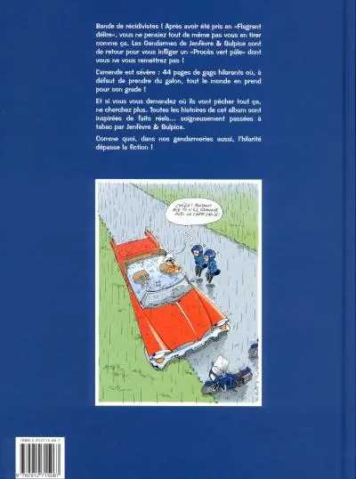 Verso de l'album Les Gendarmes Tome 2 Procès vert pâle !
