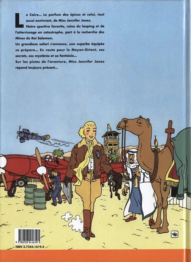Verso de l'album Jennifer Jones / January Jones Tome 3 Le trésor du roi Salomon