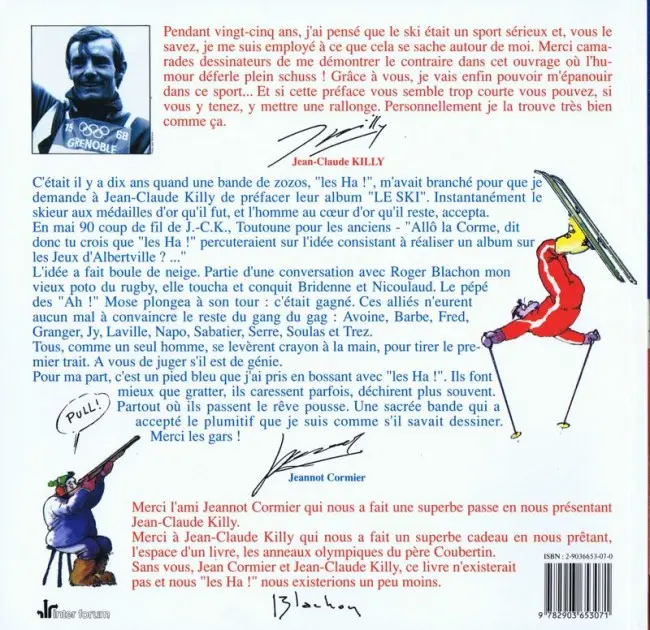 Verso de l'album Jeux d'hiver jeux d'humour
