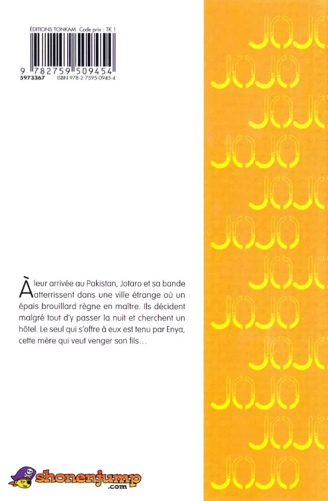 Verso de l'album Jojo's Bizarre Adventure - Stardust Crusaders 05