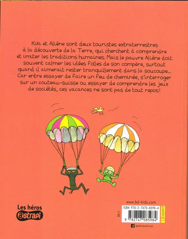 Verso de l'album Kiki et Aliène Tome 5 Zone interdite