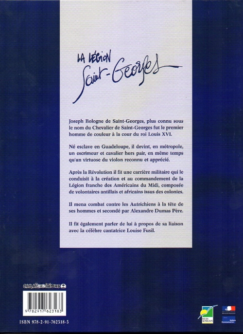 Verso de l'album La Légion Saint-Georges