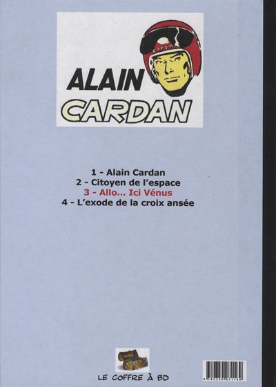 Verso de l'album Alain Cardan Tome 3 Allo... ici Vénus
