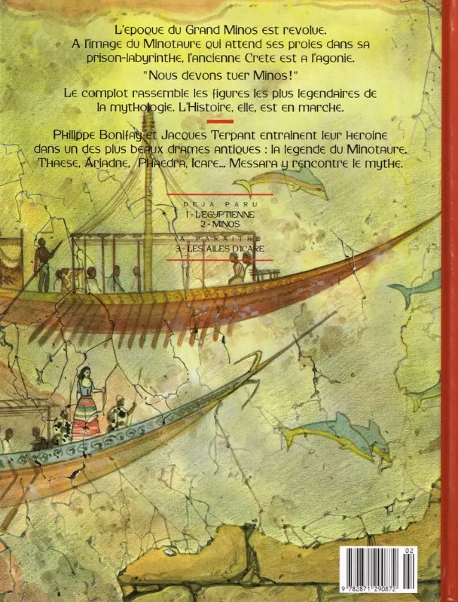 Verso de l'album Messara Tome 2 Minos