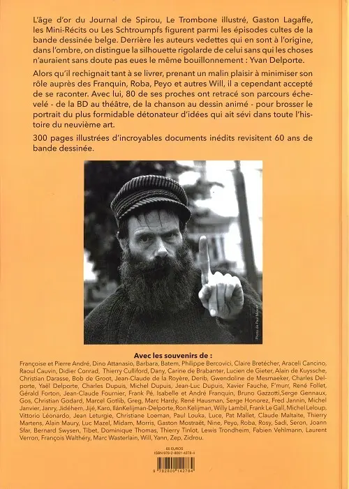 Verso de l'album Yvan Delporte, Réacteur en chef