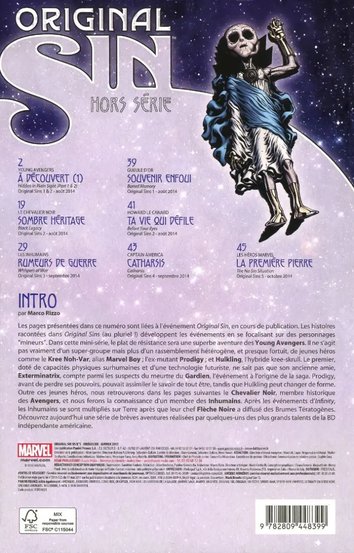 Autre de l'album Original Sin hors-série Tome 1 Original Sin