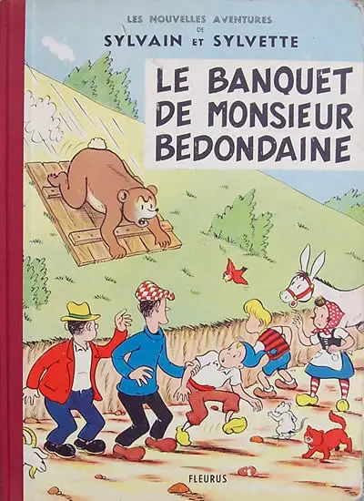 Couverture de l'album Sylvain et Sylvette (Les nouvelles aventures de) Tome 8 Le banquet de Monsieur Bedondaine