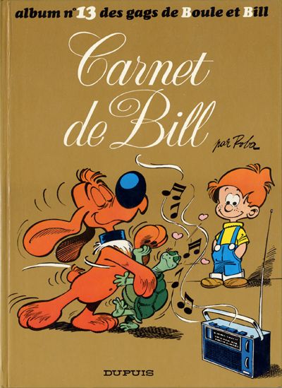 Couverture de l'album Boule et Bill N° 13 Carnet de Bill