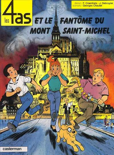 Couverture de l'album Les 4 as Tome 31 Les 4 as et le fantôme du Mont Saint-Michel