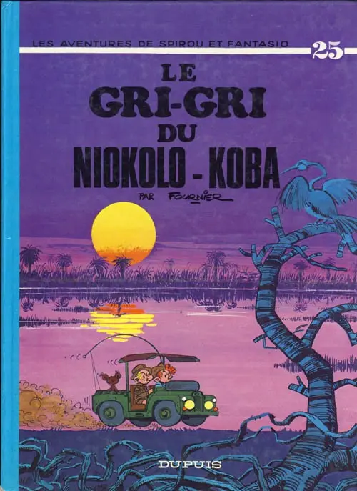 Couverture de l'album Spirou et Fantasio Tome 25 Le gri-gri du Niokolo-Koba