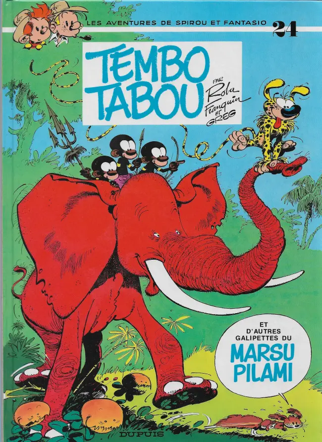 Couverture de l'album Spirou et Fantasio Tome 24 Tembo Tabou