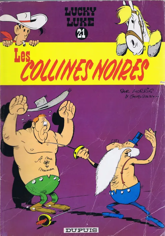 Couverture de l'album Lucky Luke Tome 21 Les collines noires