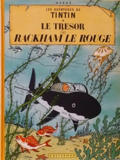 Couverture de l'album Tintin Tome 12 Le Trésor de Rackham le Rouge
