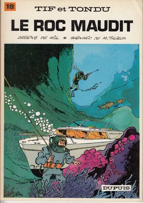 Couverture de l'album Tif et Tondu Tome 18 Le roc maudit
