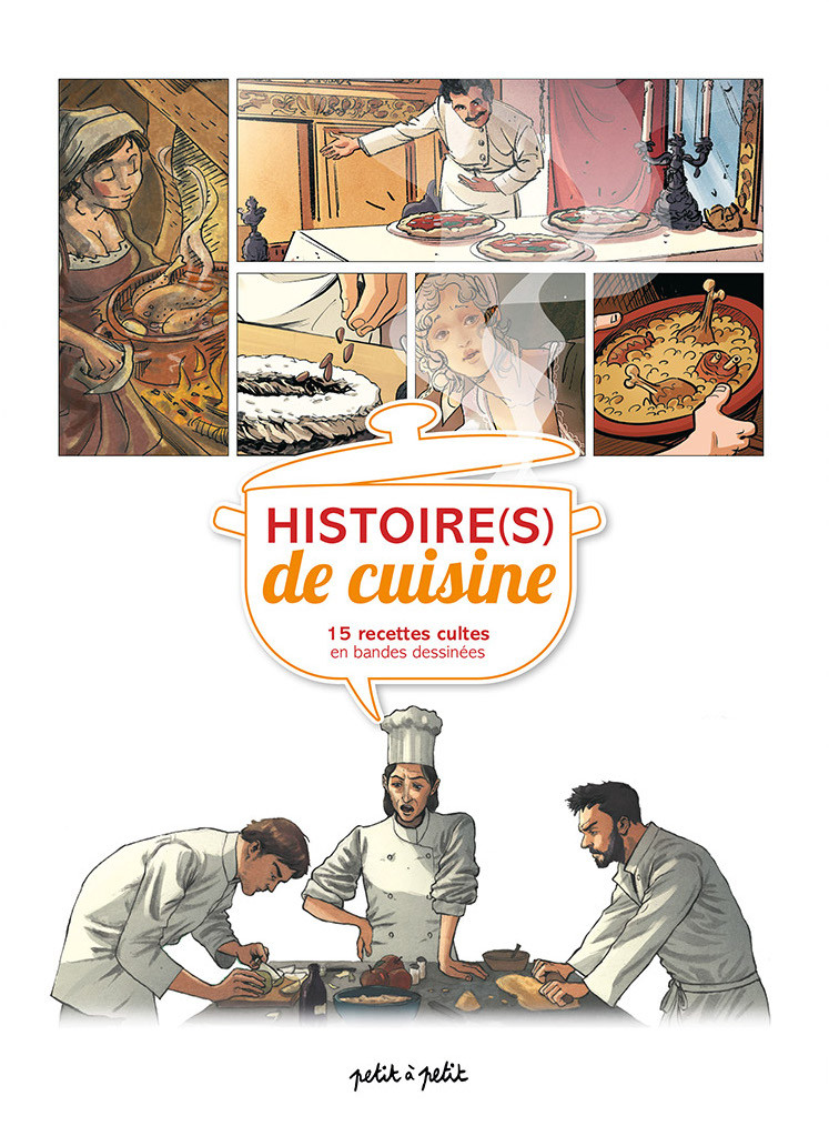 Couverture de l'album Histoire(s) de cuisine 15 recettes cultes en bandes dessinées