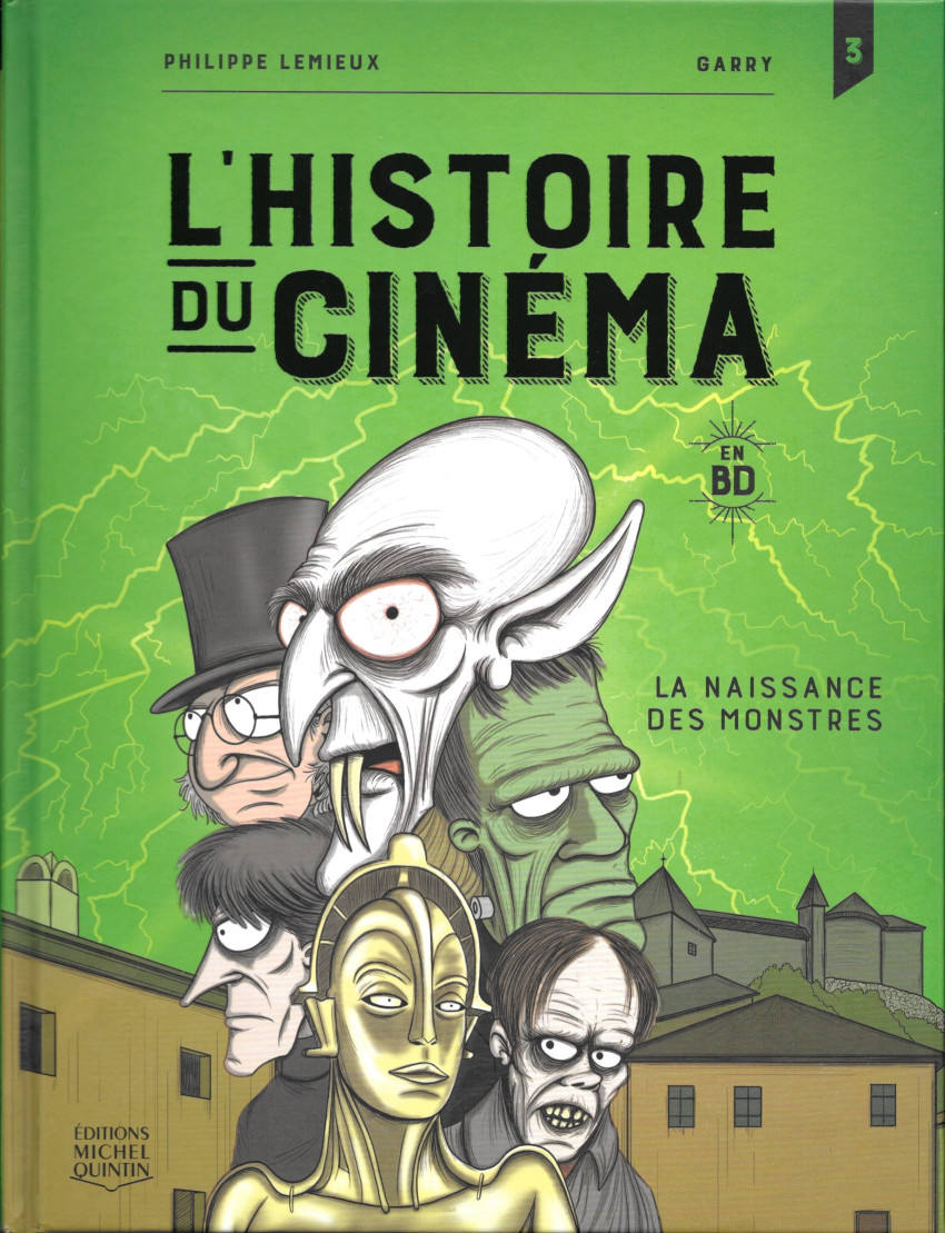 Couverture de l'album L'histoire du cinéma en BD 3 La naissance des monstres