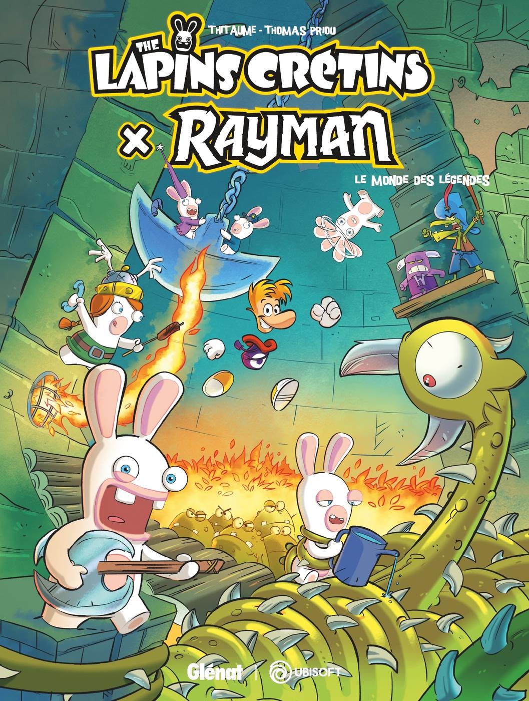 Couverture de l'album The Lapins crétins The Lapins Crétins X Rayman : Le monde des légendes