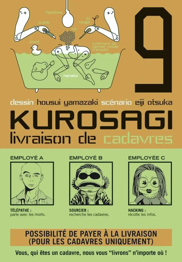 Couverture de l'album Kurosagi, livraison de cadavres 9