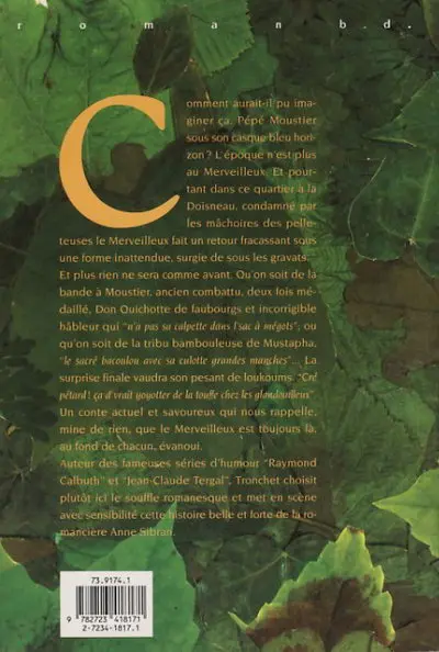 Verso de l'album Le Quartier évanoui
