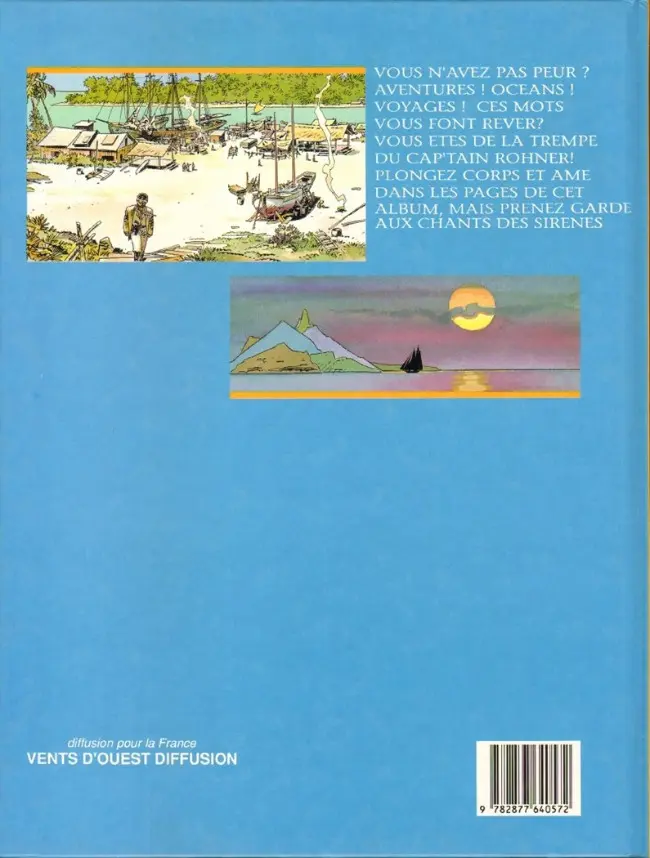 Verso de l'album Rohner Tome 1 Le sang du volcan