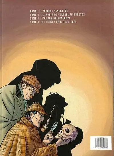 Verso de l'album Sherlock Holmes Tome 4 Le secret de l'île d'Uffa