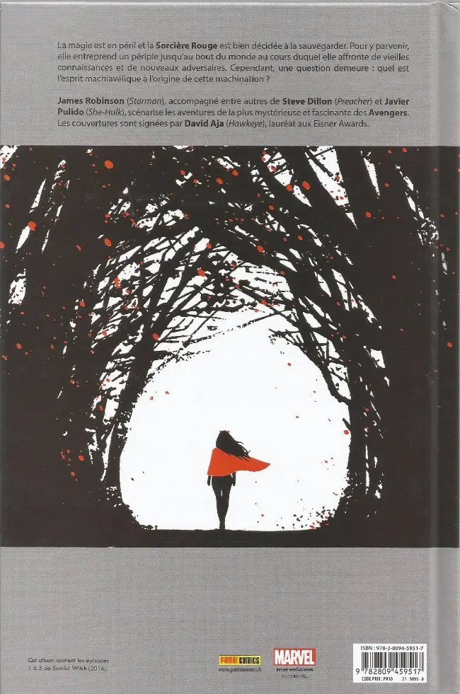 Verso de l'album La Sorcière Rouge Tome 1 La Route des Sorcières