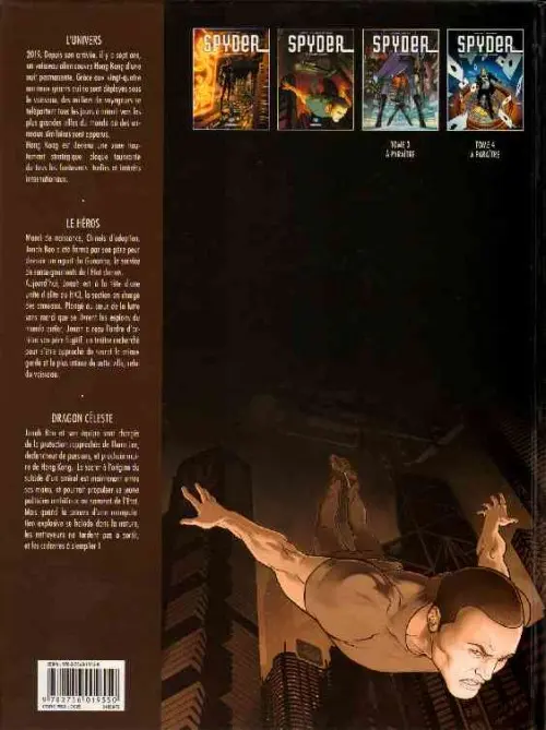 Verso de l'album Spyder Tome 2 Dragon céleste
