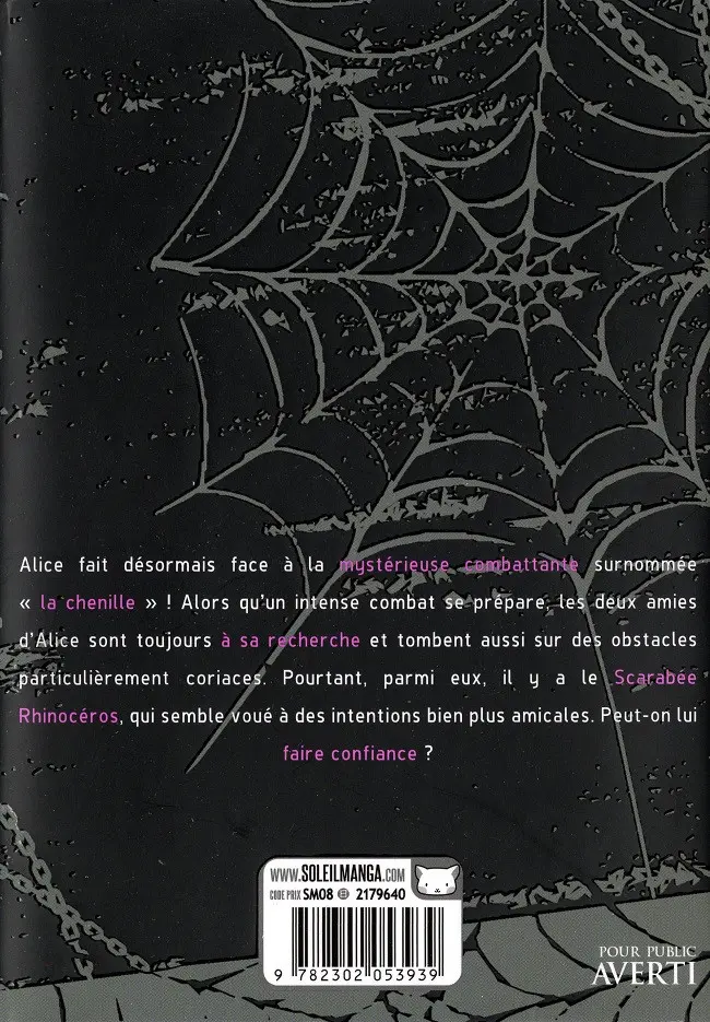 Verso de l'album Arachnid 7