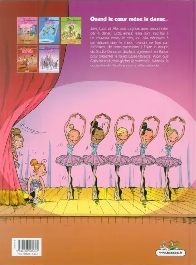 Verso de l'album Studio danse Tome 5