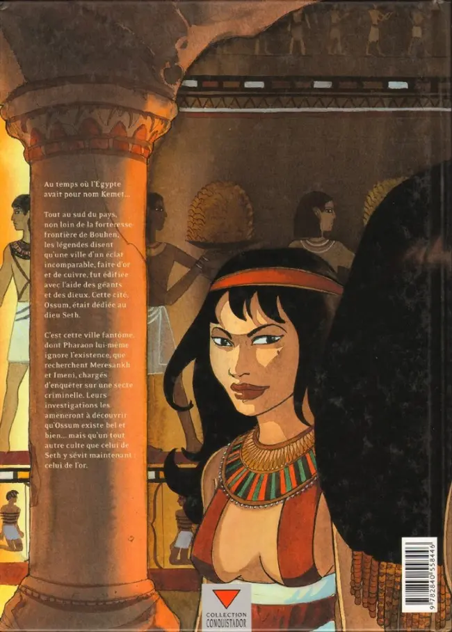 Verso de l'album Sur les terres d'Horus Tome 2 Meresankh ou le choix de Seth