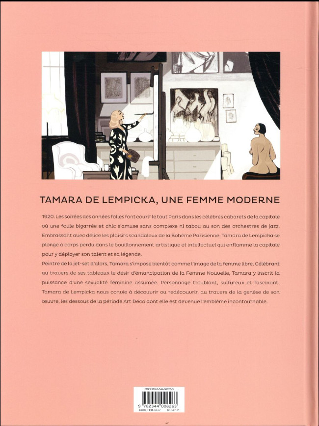 Verso de l'album Tamara de Lempicka