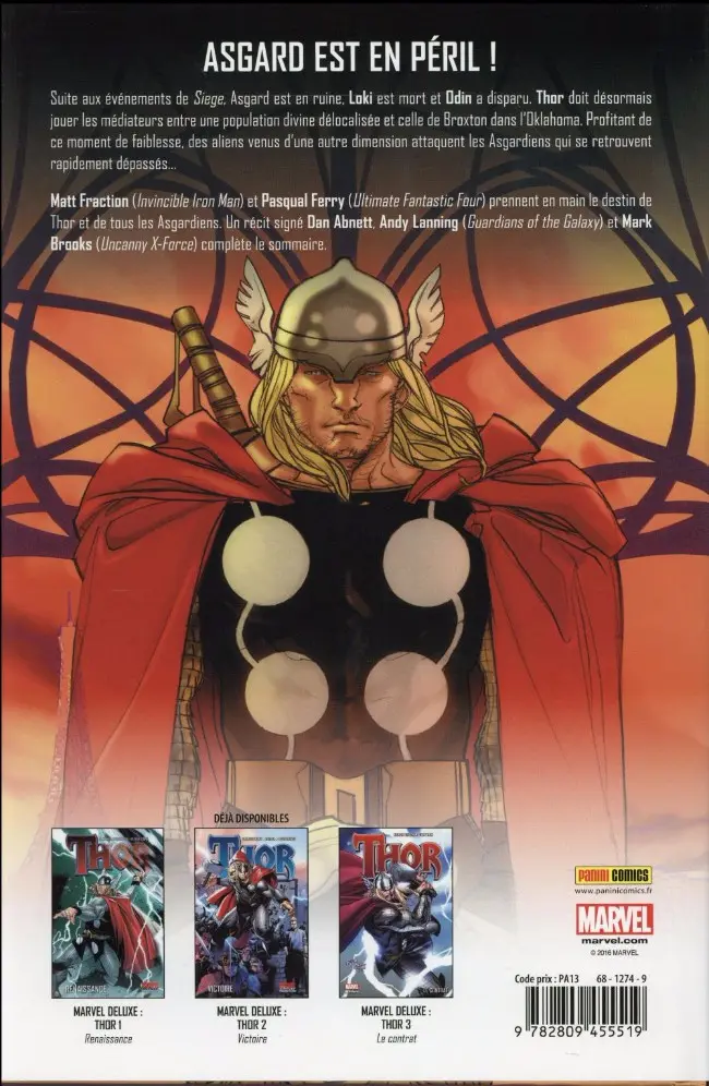 Verso de l'album Thor Tome 4 Les Dévoreurs de Mondes
