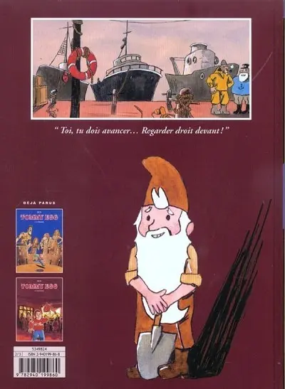 Verso de l'album Tommy Egg Tome 2 Portvissen