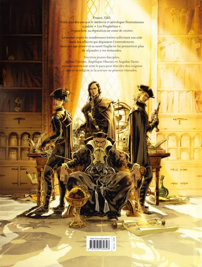 Verso de l'album Arthus Trivium Tome 1 Les Anges de Nostradamus