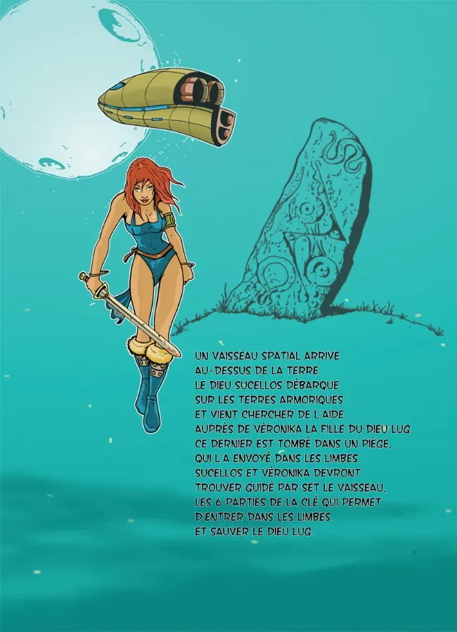 Verso de l'album Veronika - Celtic Univers Tome 1 Veronika - Celtic Univers Livre 1